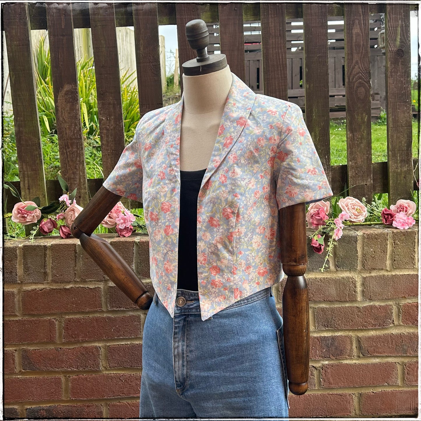 Vintage Laura Ashley Floral Bolero Jacket