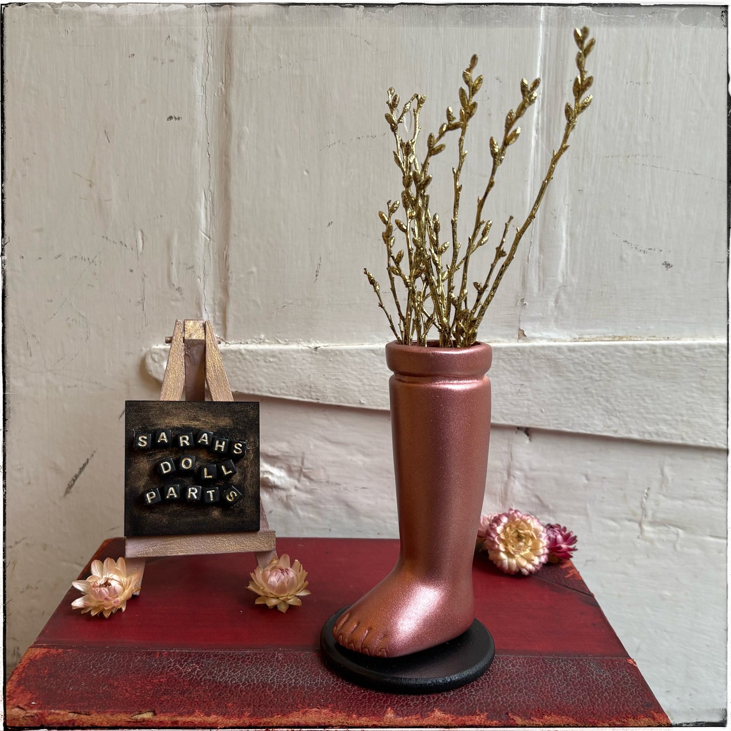 Medium Doll Leg Vase - Rose Gold