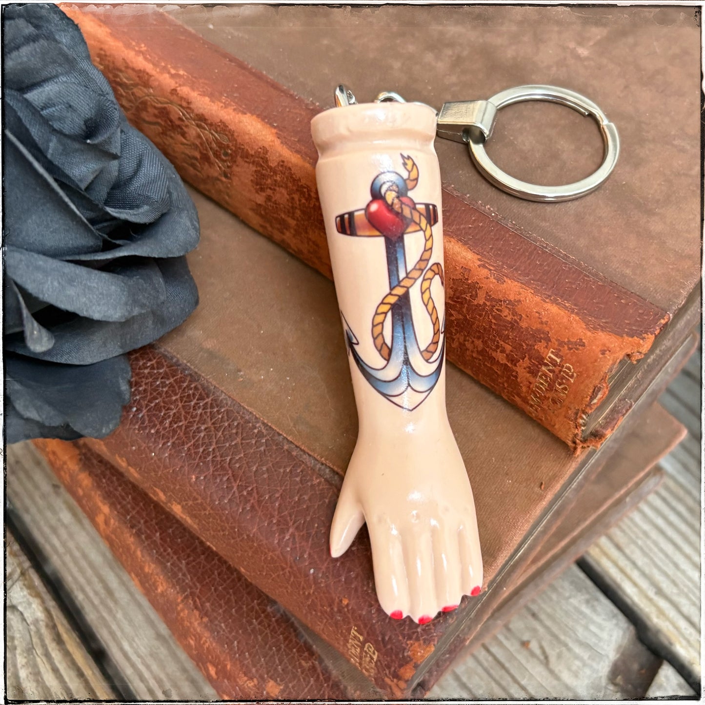 Doll Arm Key Ring - Rope & Anchor