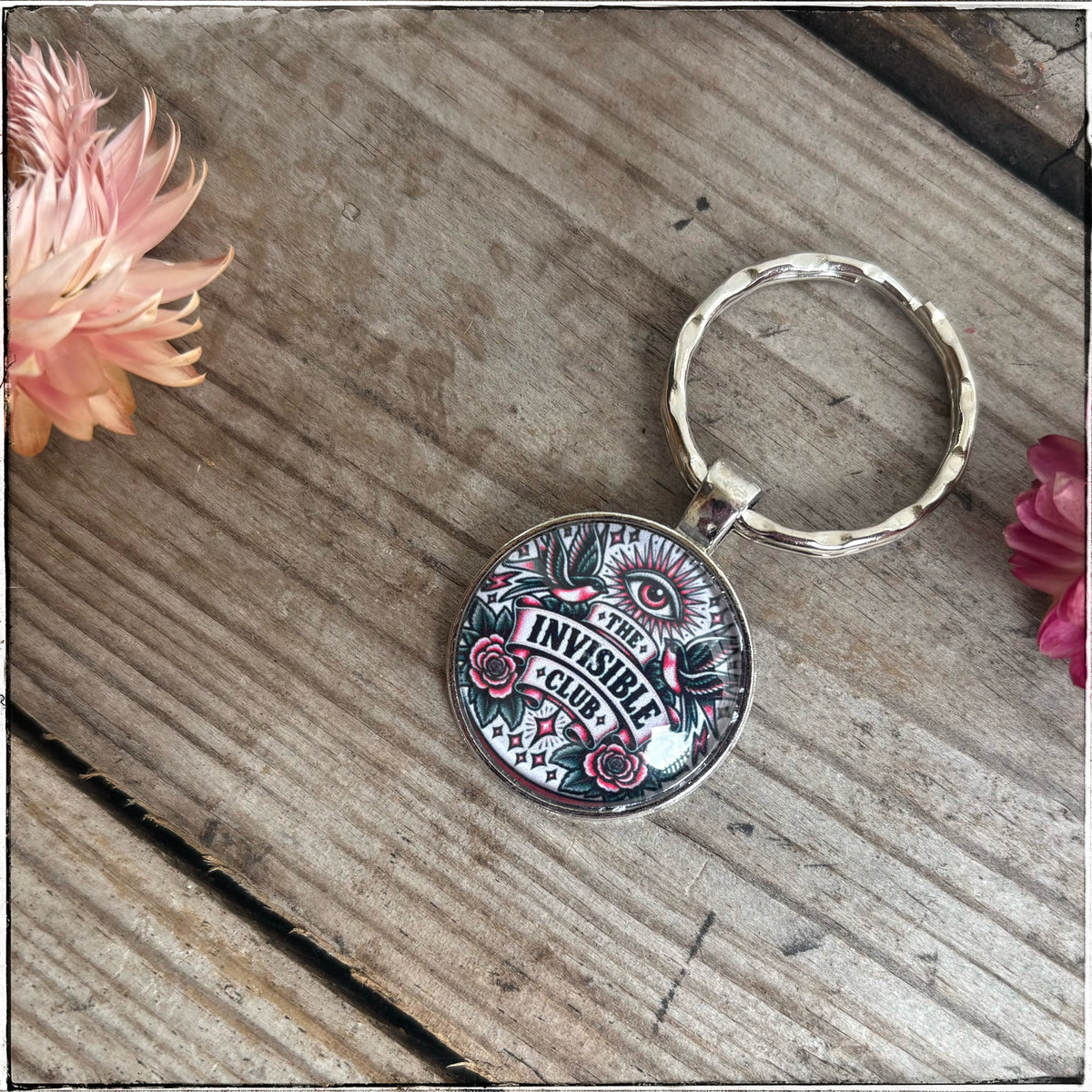 The Invisible Club Keyring