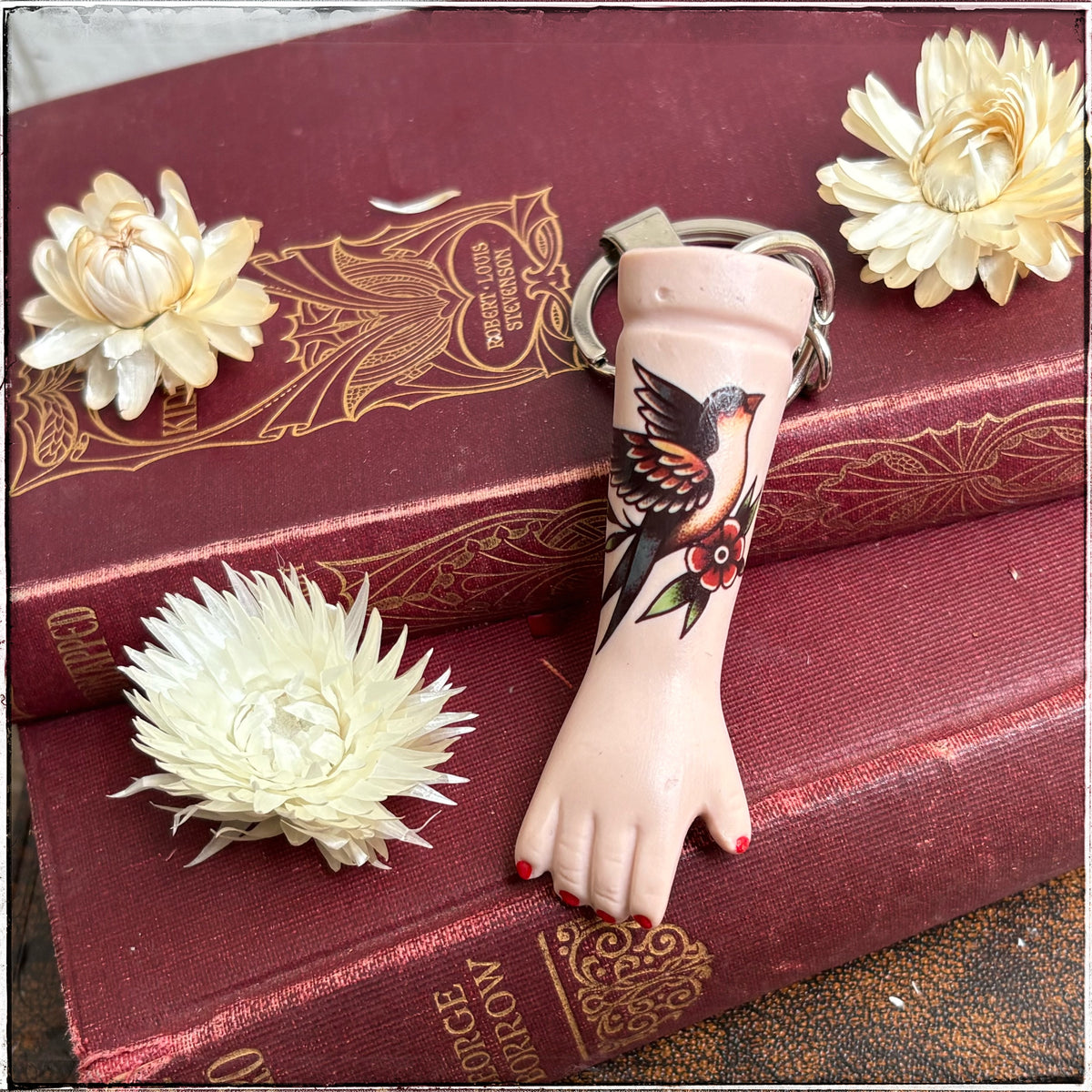 Porcelain Doll Arm Key Ring - Flight
