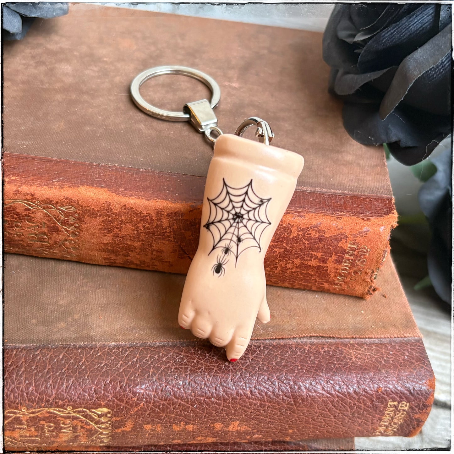 Doll Arm Key Ring - Spiderweb