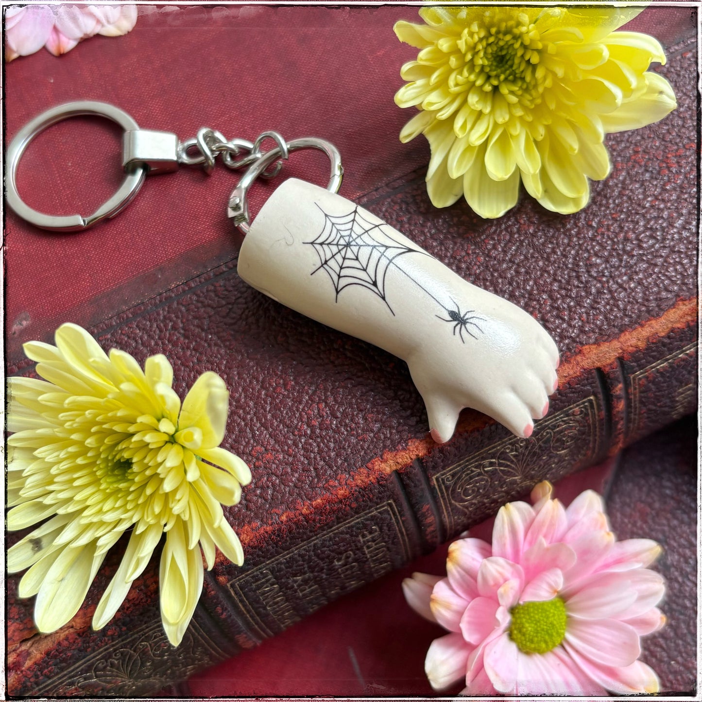 Doll Arm Key Ring - Spiderweb