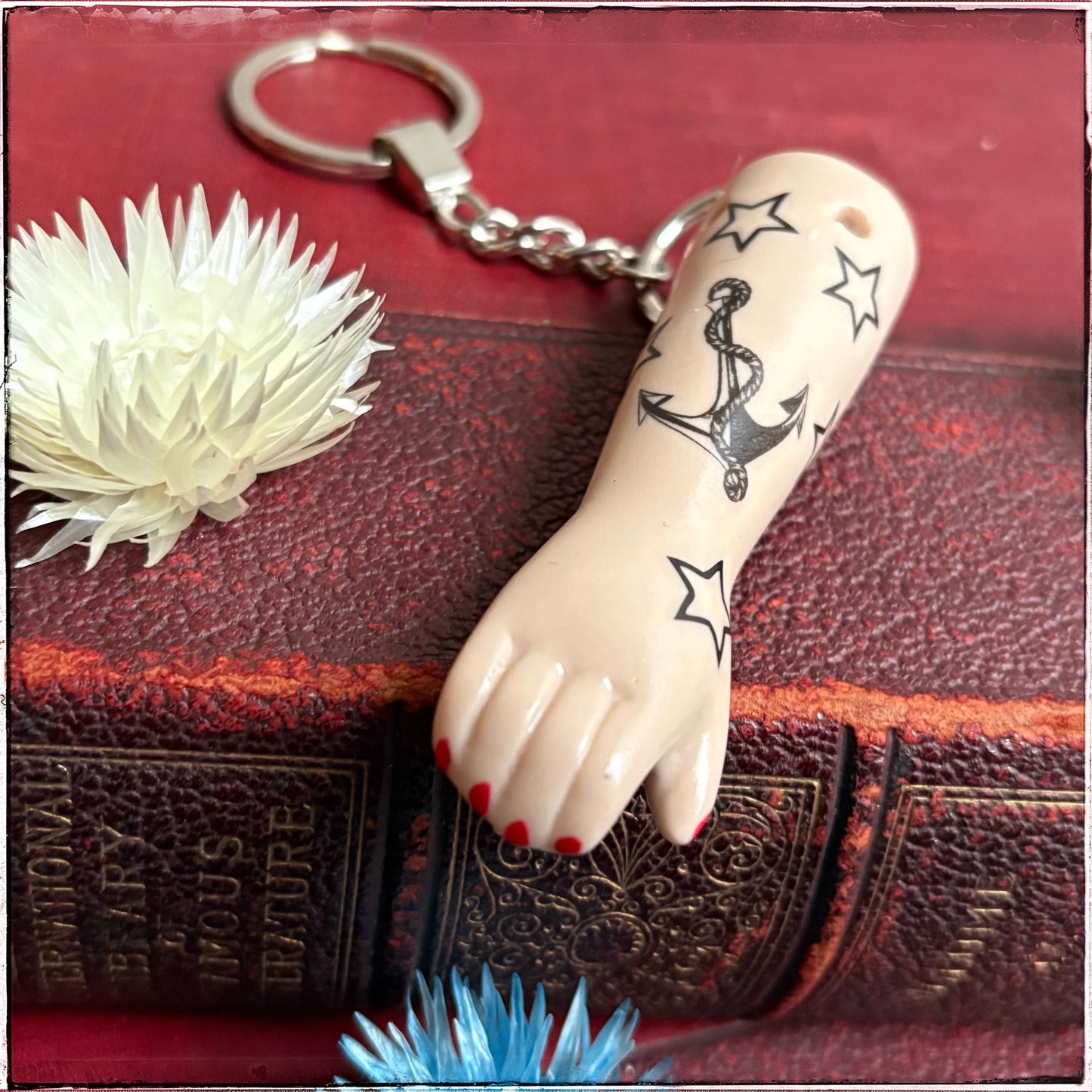Doll Arm Key Ring - Anchor