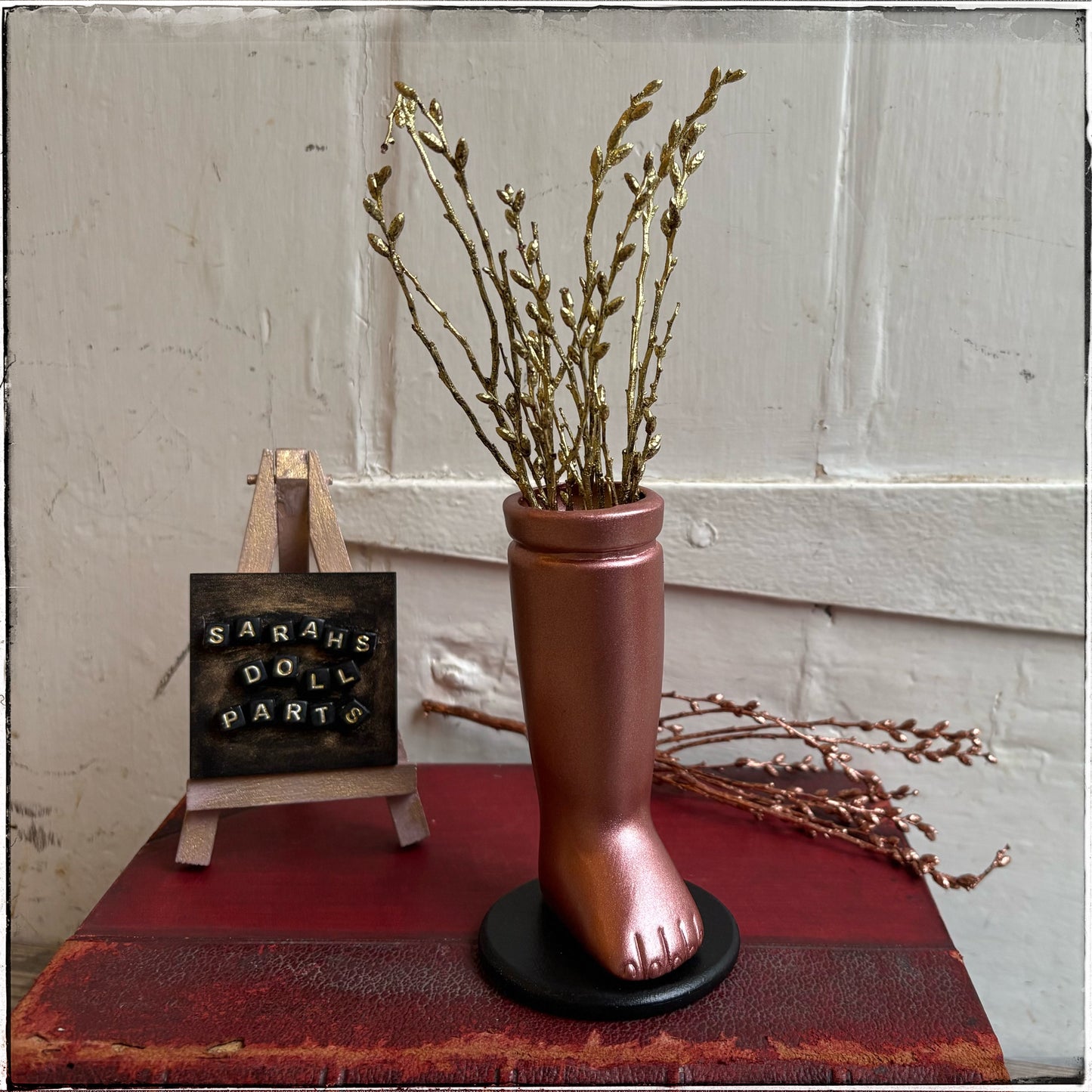 Medium Doll Leg Vase - Rose Gold
