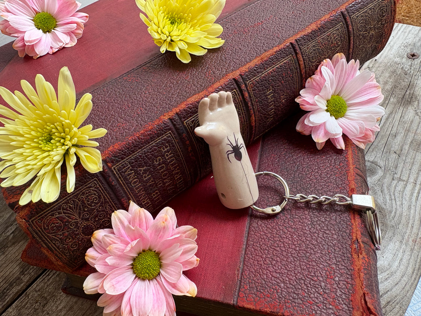 Doll Arm Key Ring - Spiderweb