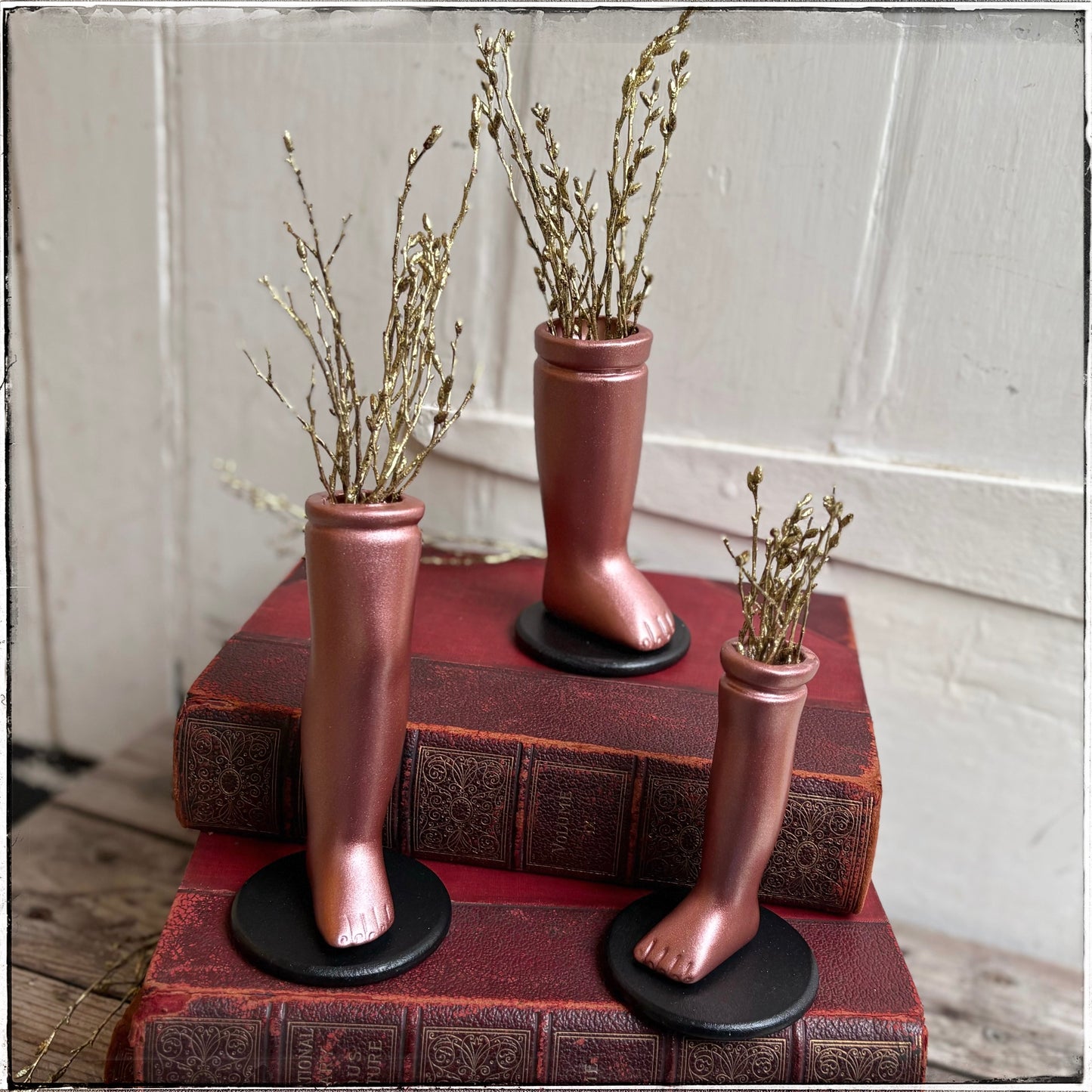Large Doll Leg Vase - Rose Gold