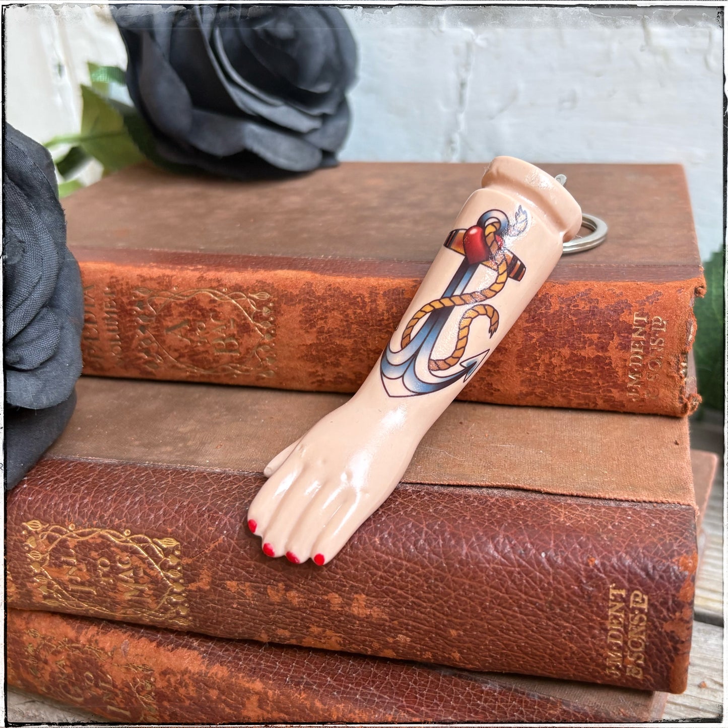 Doll Arm Key Ring - Rope & Anchor