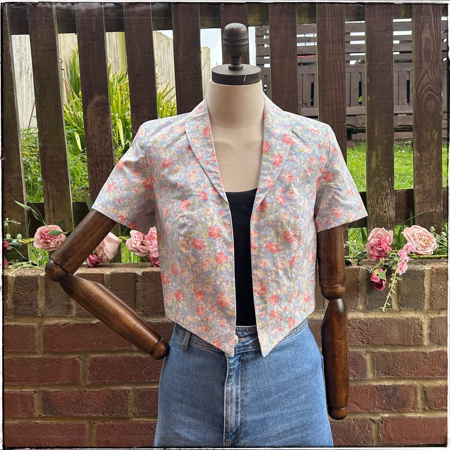 Vintage Laura Ashley Floral Bolero Jacket
