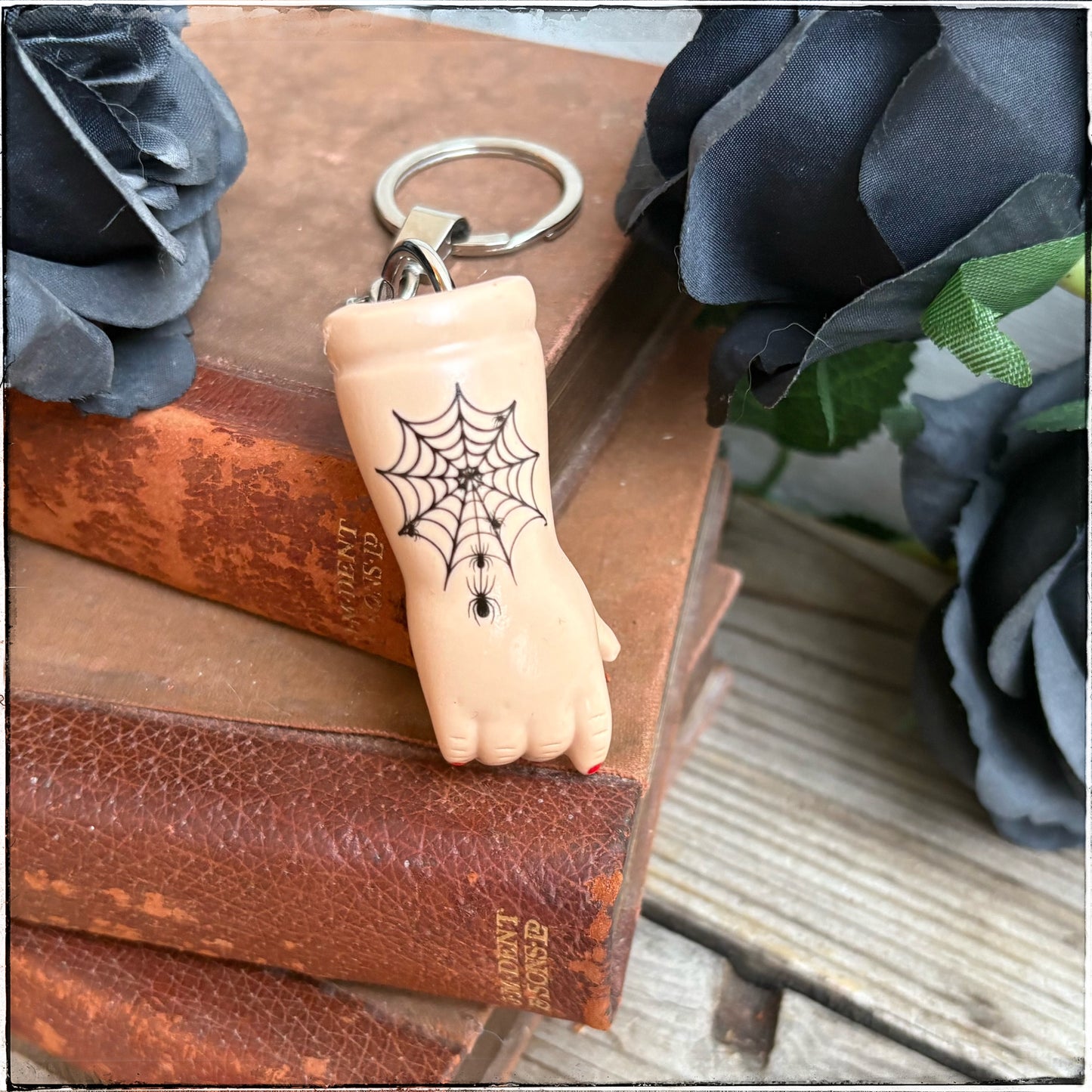 Doll Arm Key Ring - Spiderweb