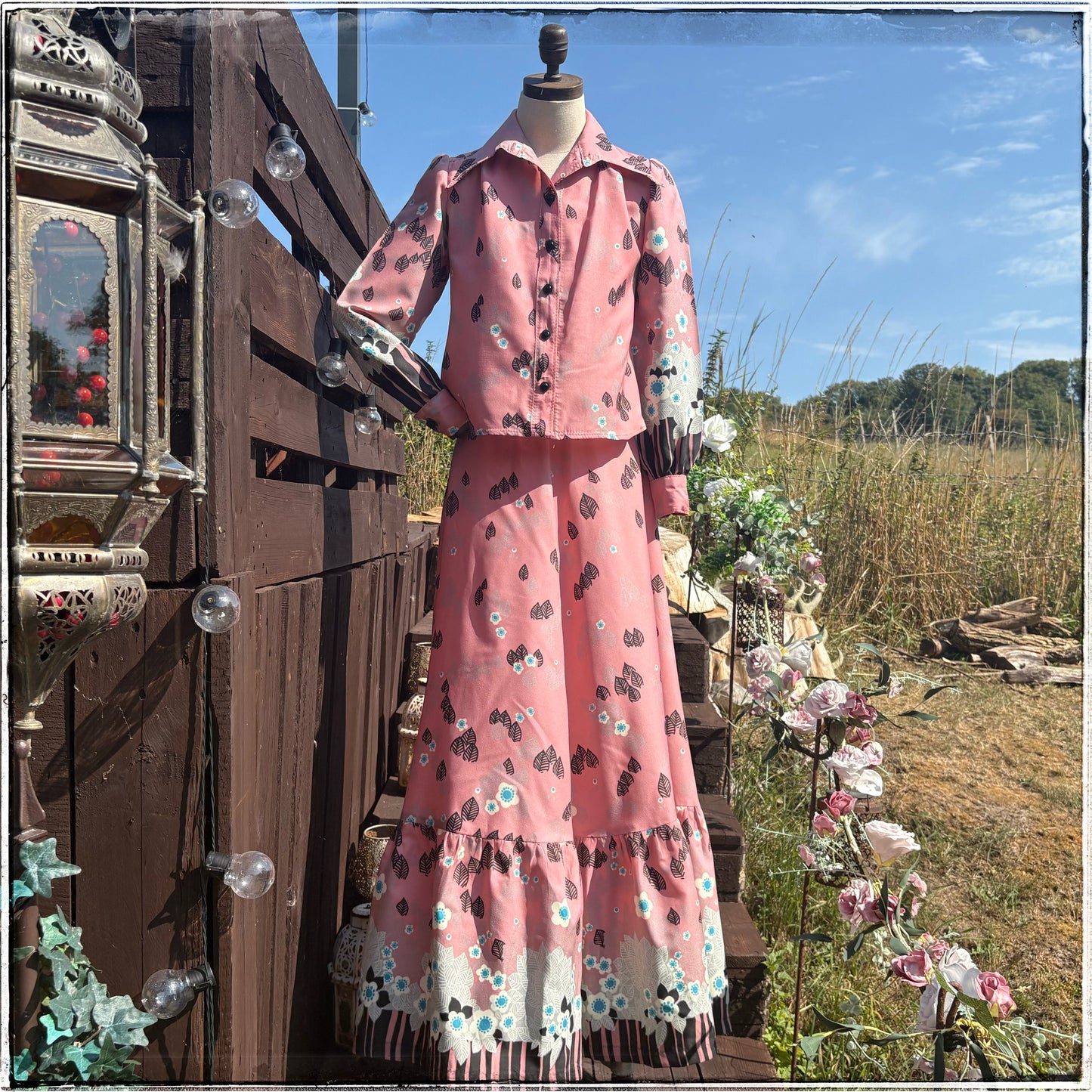 Vintage 70s 3 Piece Skirt Set