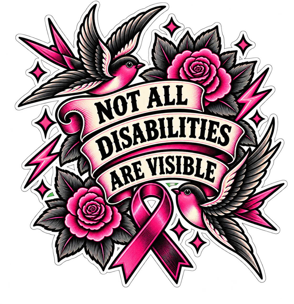 Sticker - Not All Disabilities Are Visible