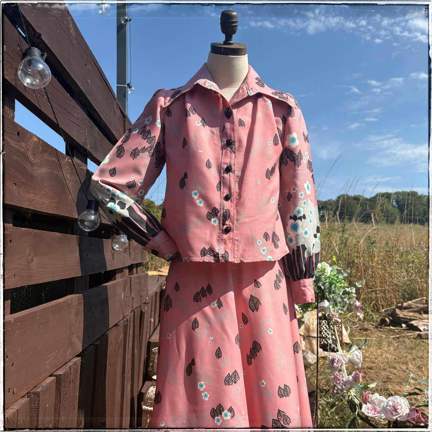 Vintage 70s 3 Piece Skirt Set