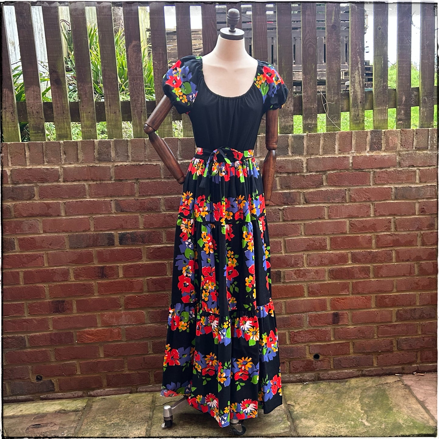 Vintage 70s Samuel Sherman Maxi Dress