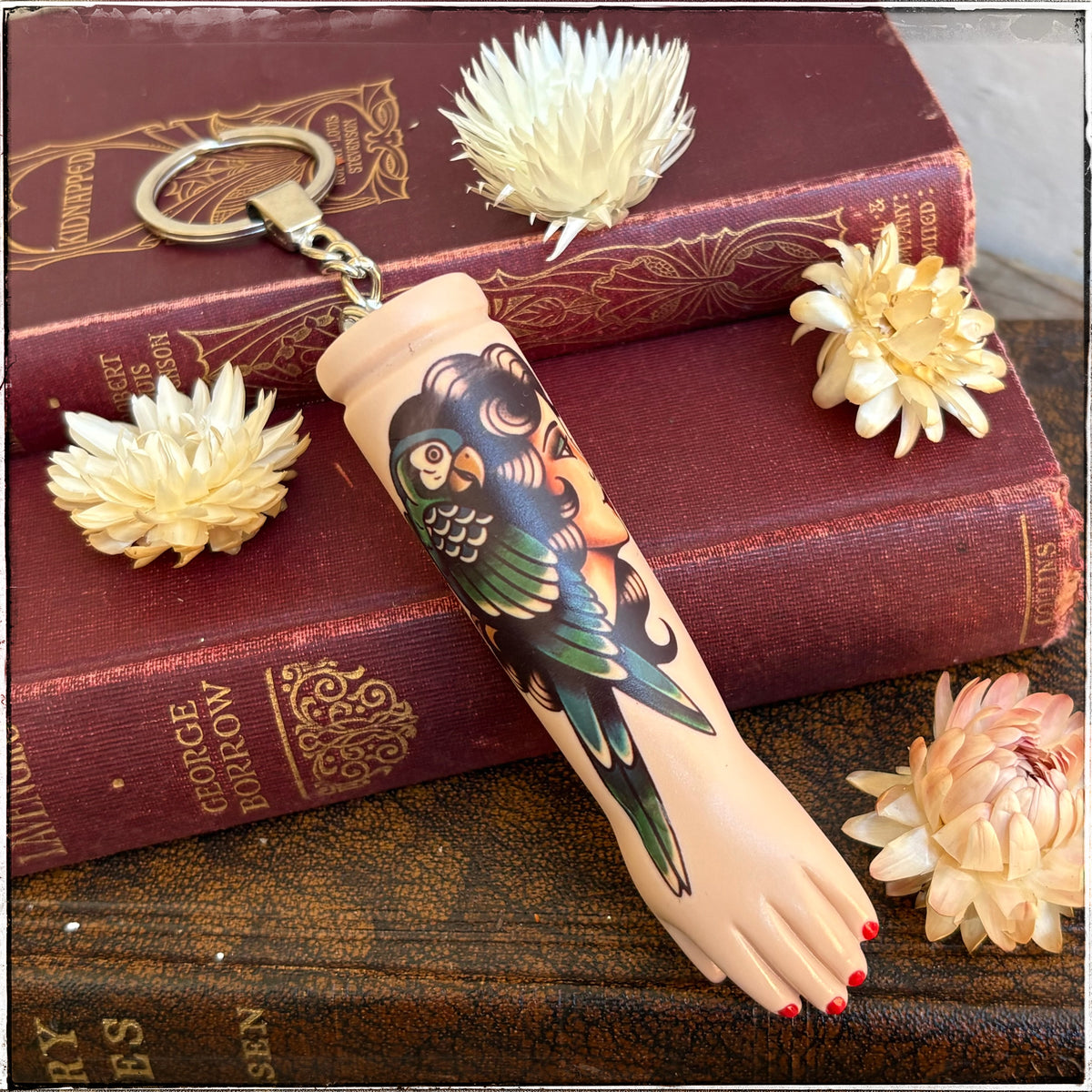 Large Porcelain Doll Arm Key Ring - Gypsy