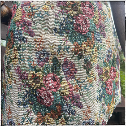 Vintage 80s Tapestry Mini Skirt