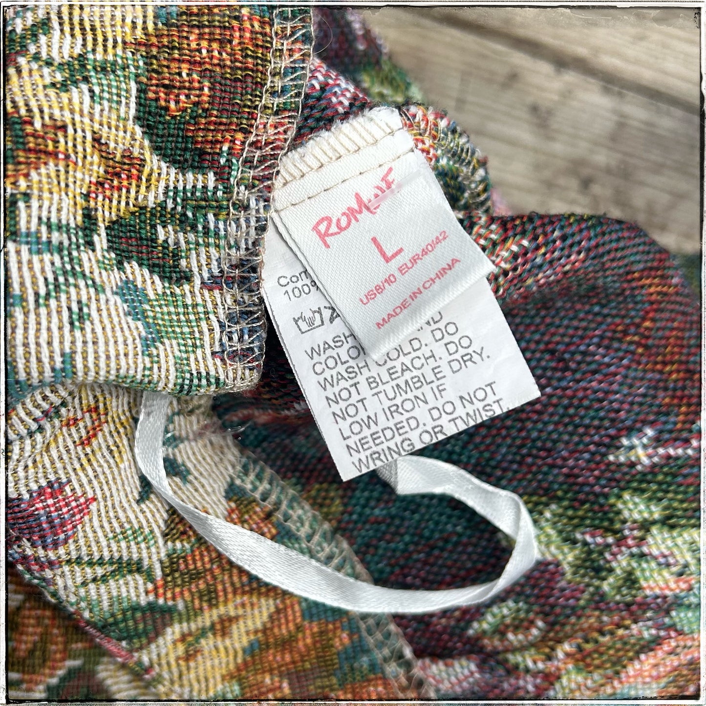 Vintage 80s Tapestry Mini Skirt