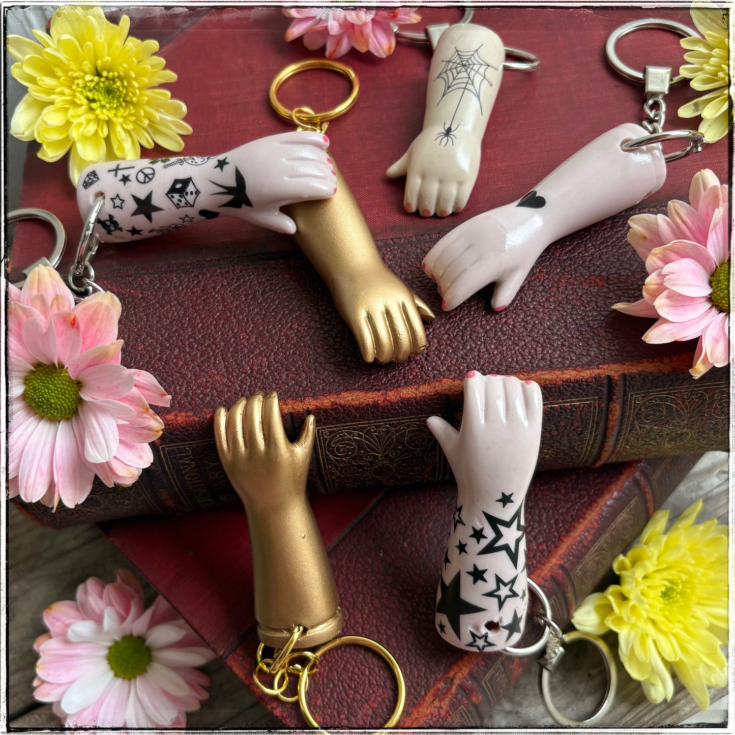 Doll Arm Key Ring - Gold