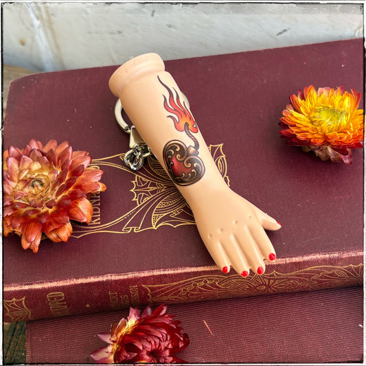 Porcelain Doll Arm Key Ring - Love Bomb