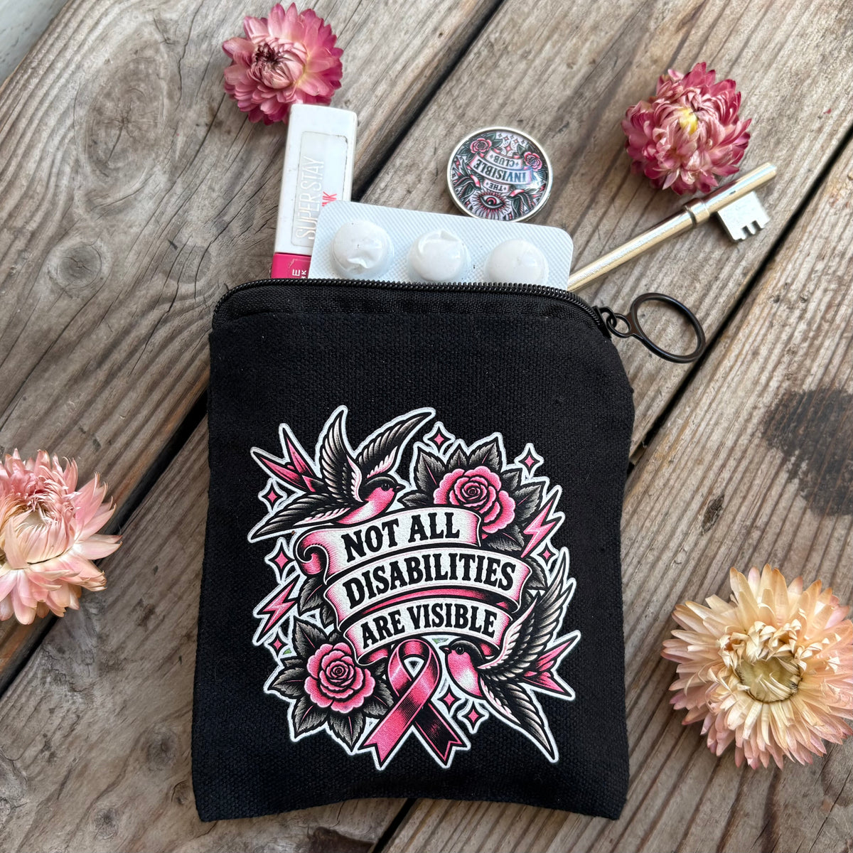 Cotton Purse - Not All Disabilities Are Visible