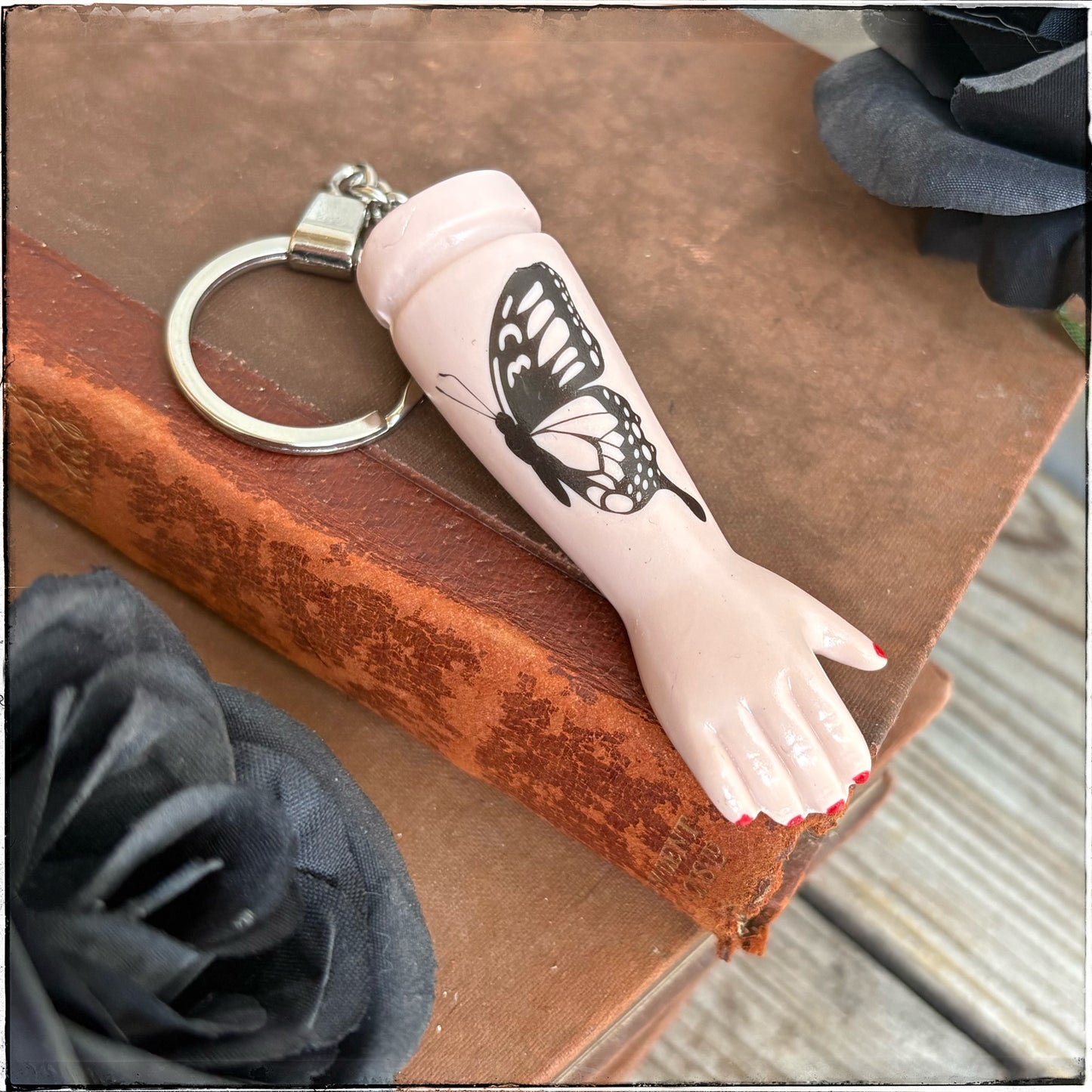 Doll Arm Key Ring - Butterfly