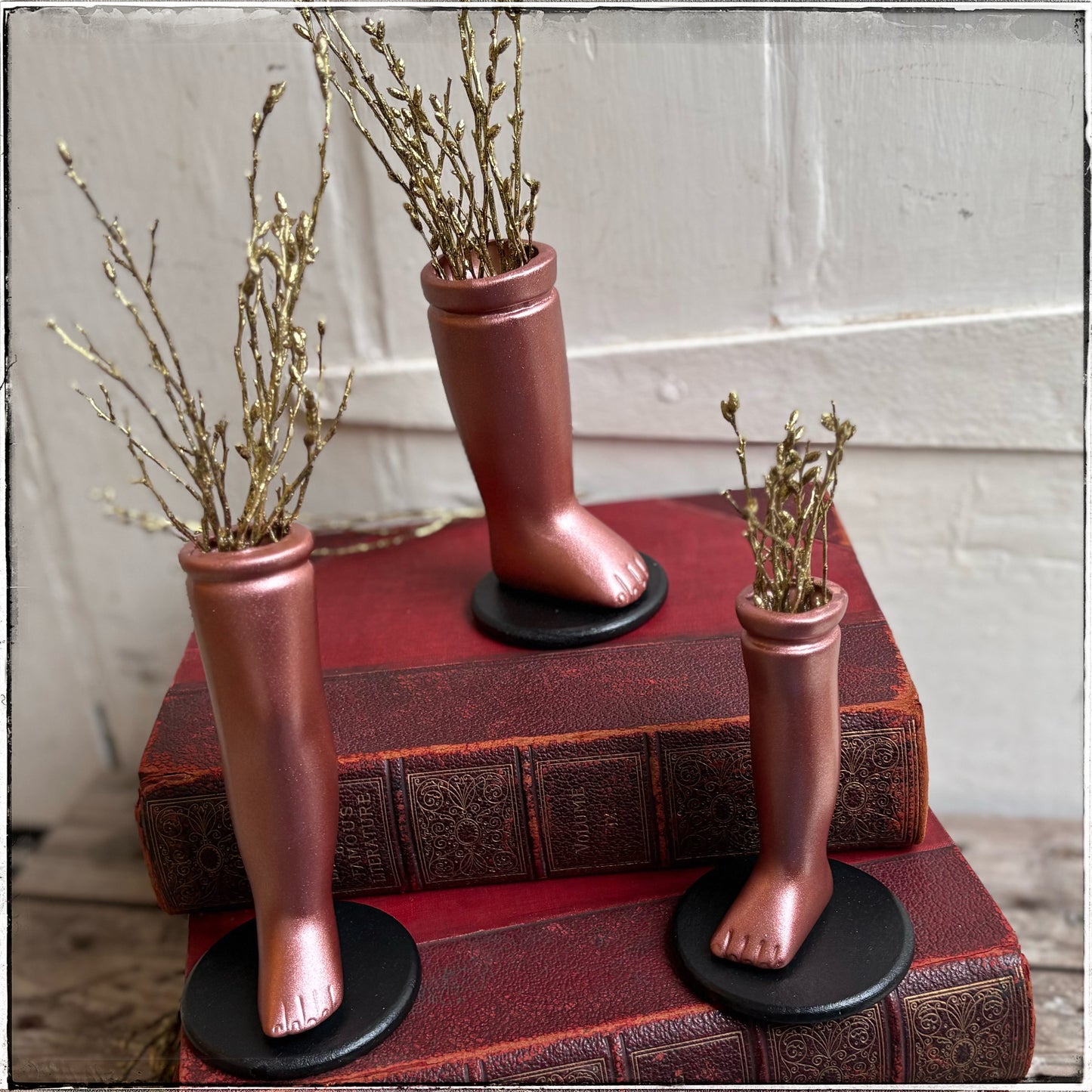 Large Doll Leg Vase - Rose Gold