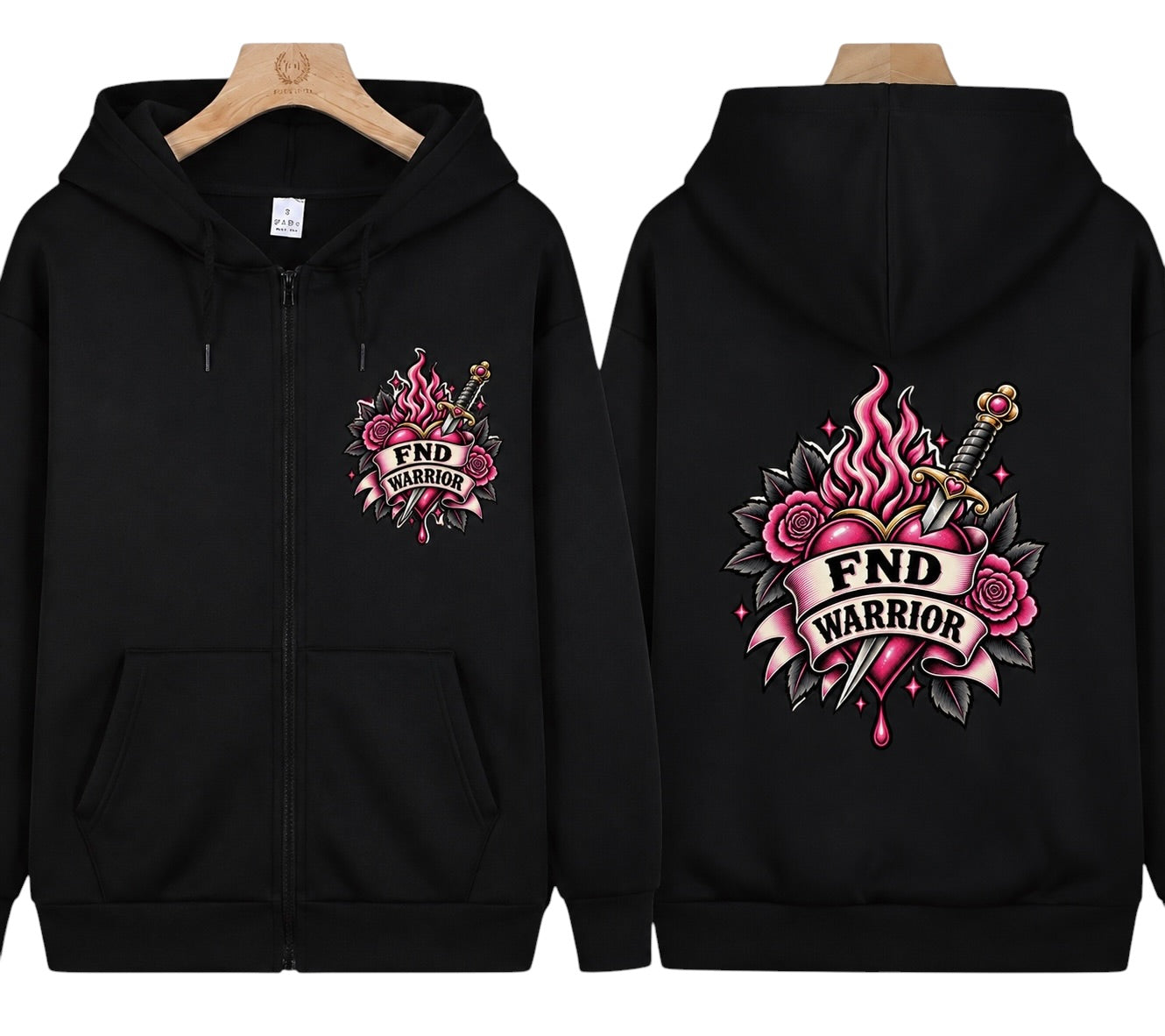 Black Hoody - FND Warrior