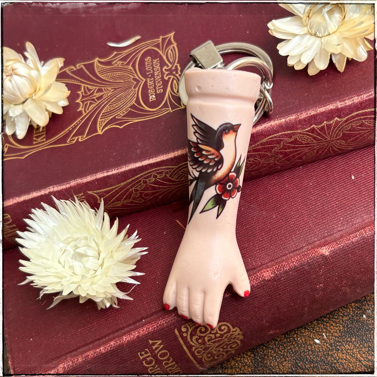 Porcelain Doll Arm Key Ring - Flight
