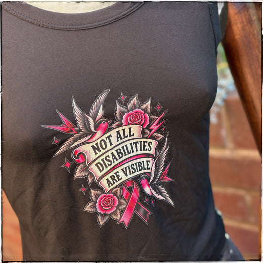 Black Vest - Not All Disabilities Are Visible