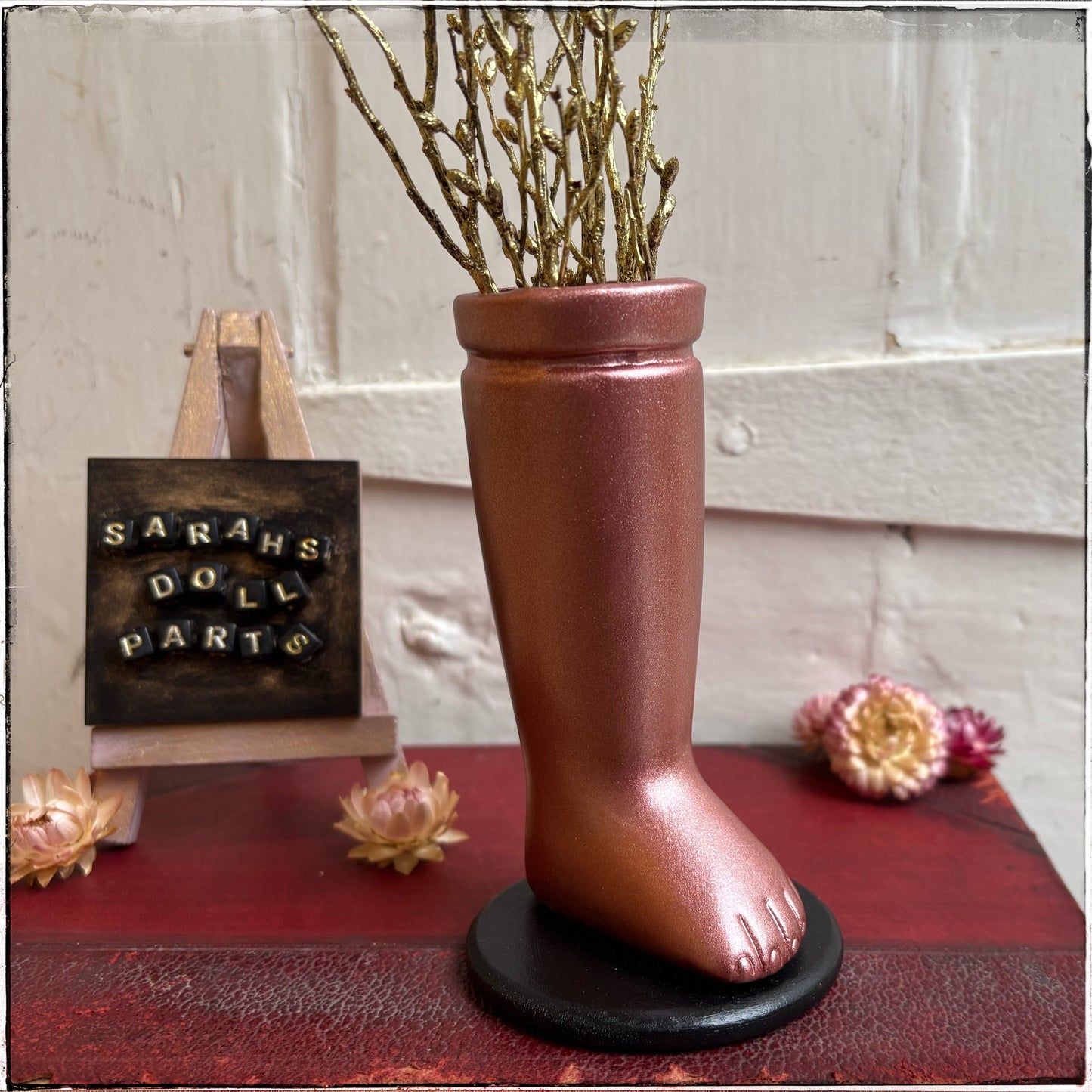 Medium Doll Leg Vase - Rose Gold