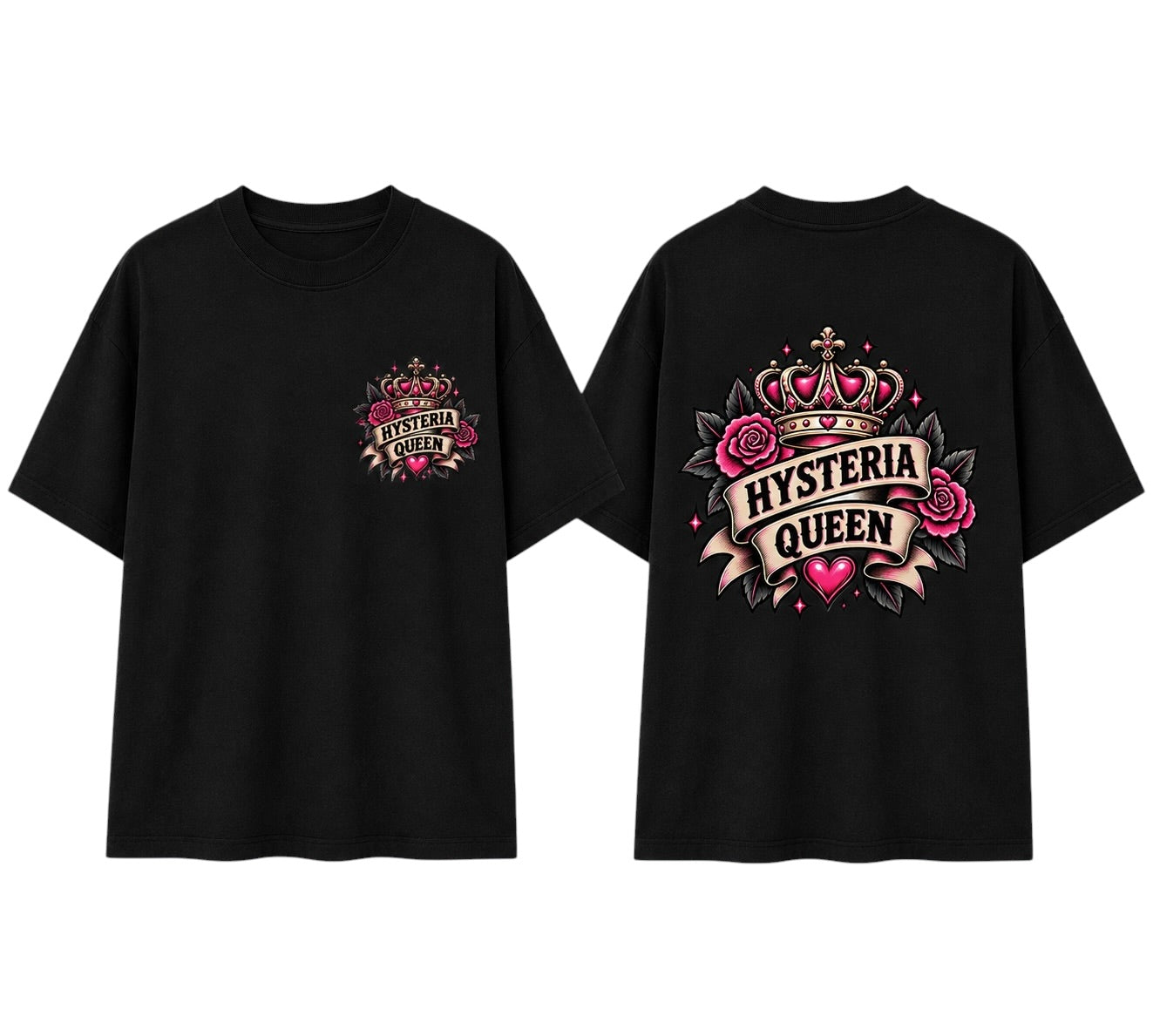 Black  Tee - Hysteria Queen