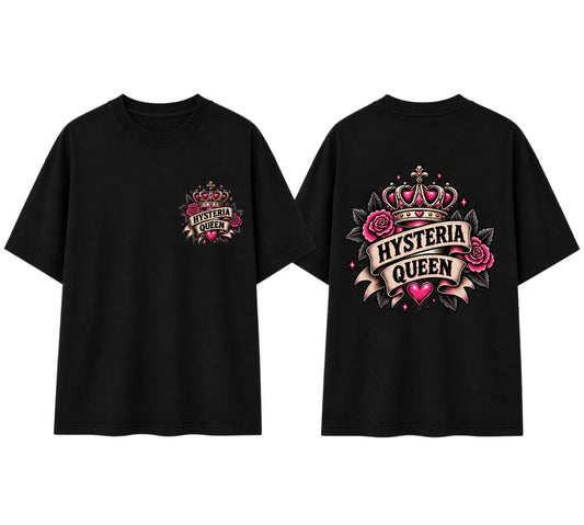 Black  Tee - Hysteria Queen