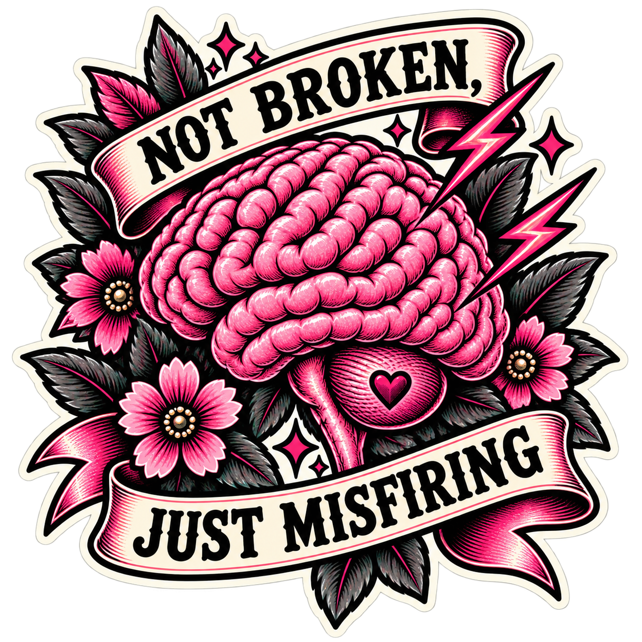 Sticker - Not Broken, Just Misfiring