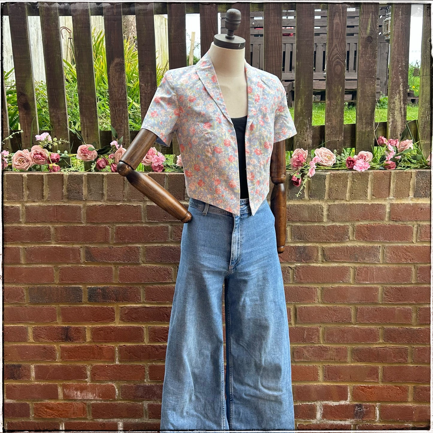 Vintage Laura Ashley Floral Bolero Jacket