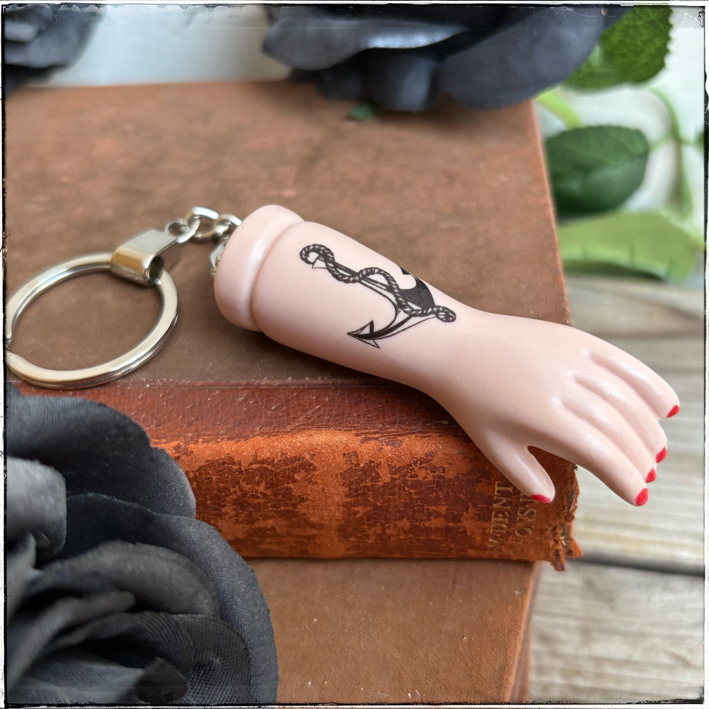 Doll Arm Key Ring - Anchor
