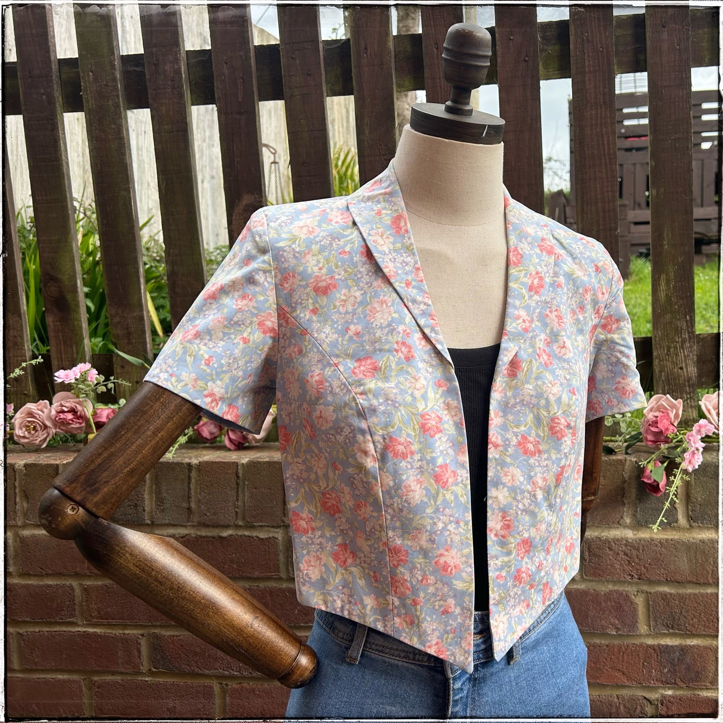 Vintage Laura Ashley Floral Bolero Jacket