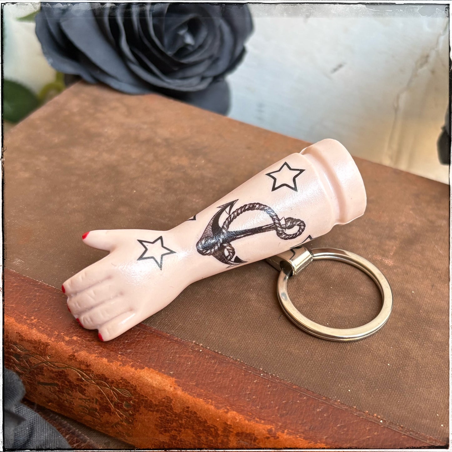 Doll Arm Key Ring - Anchor & Stars