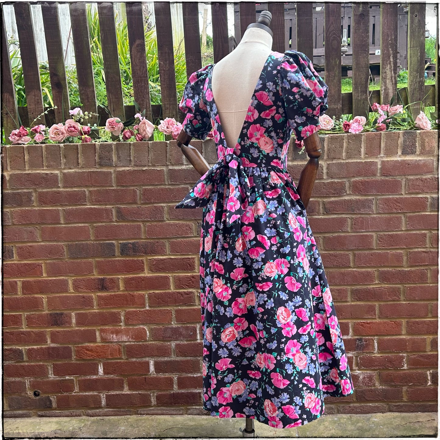 Laura Ashley Floral Open Back Maxi Dress