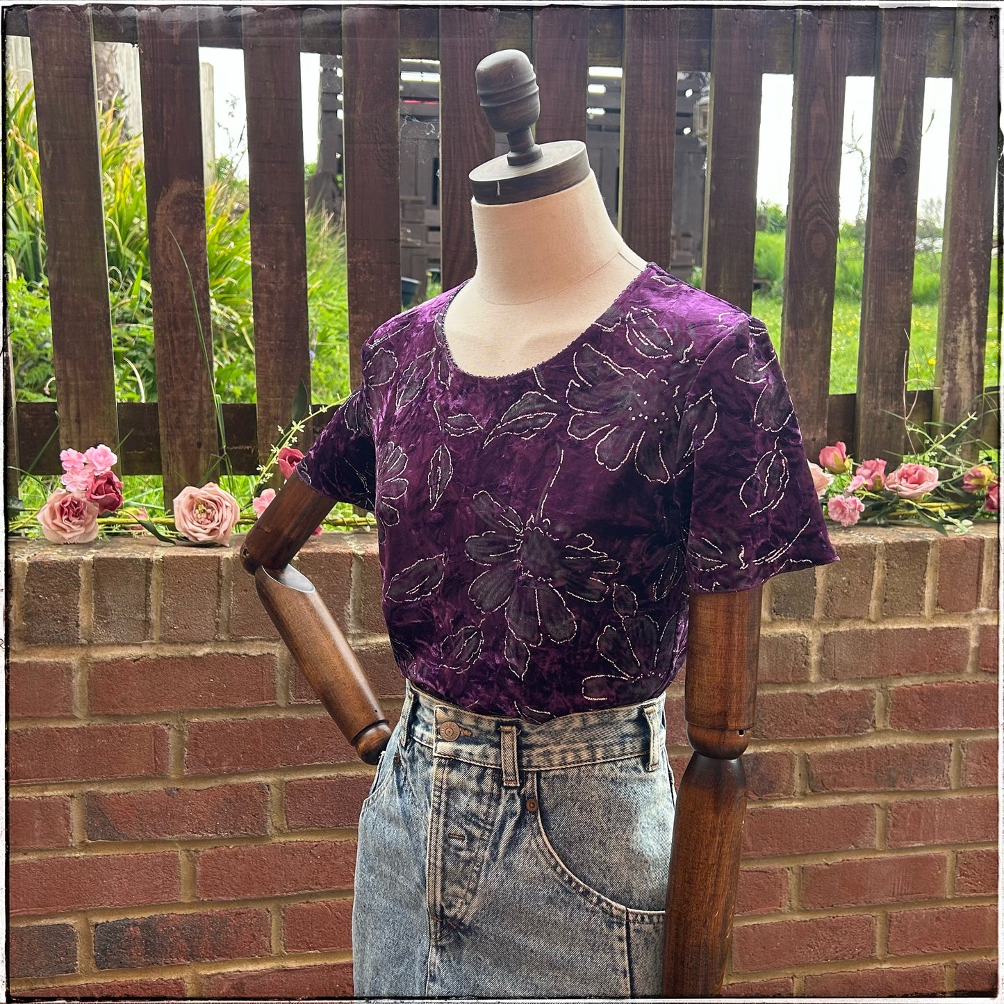 Purple Witchy Velveteen T-Shirt