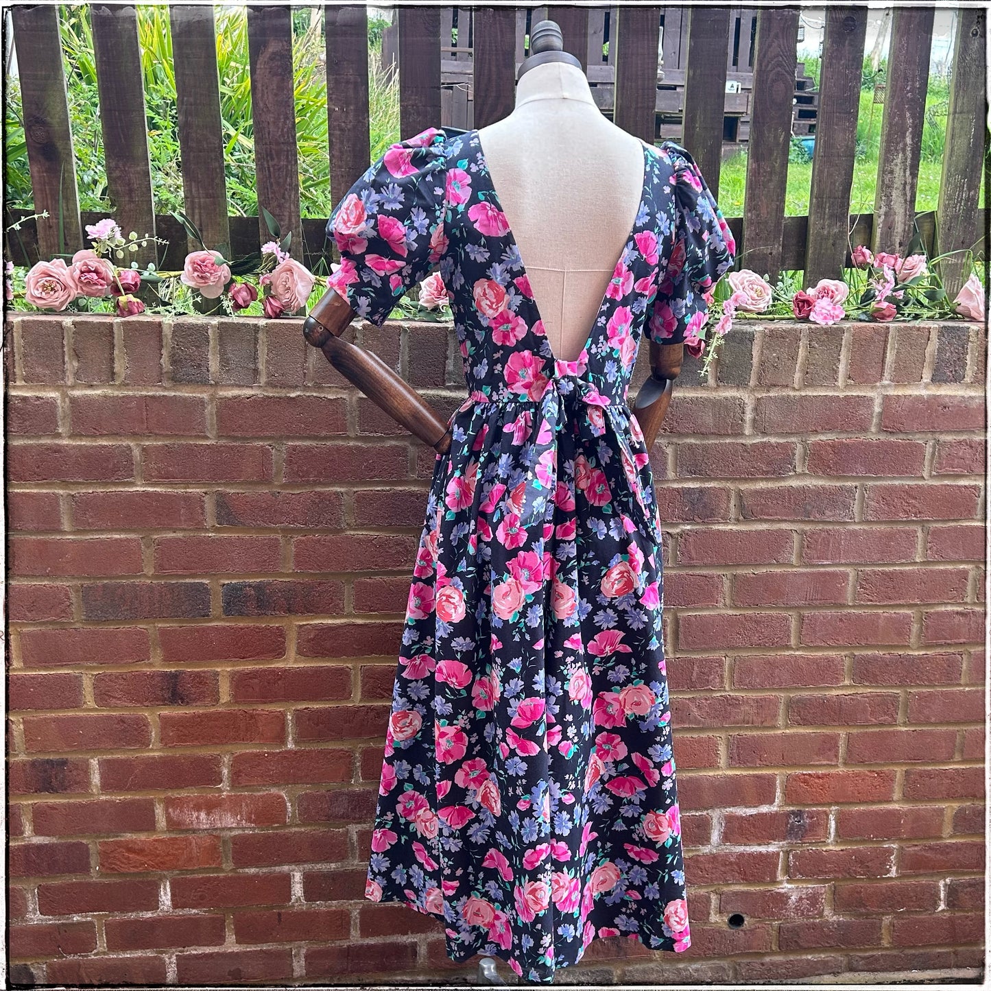 Laura Ashley Floral Open Back Maxi Dress