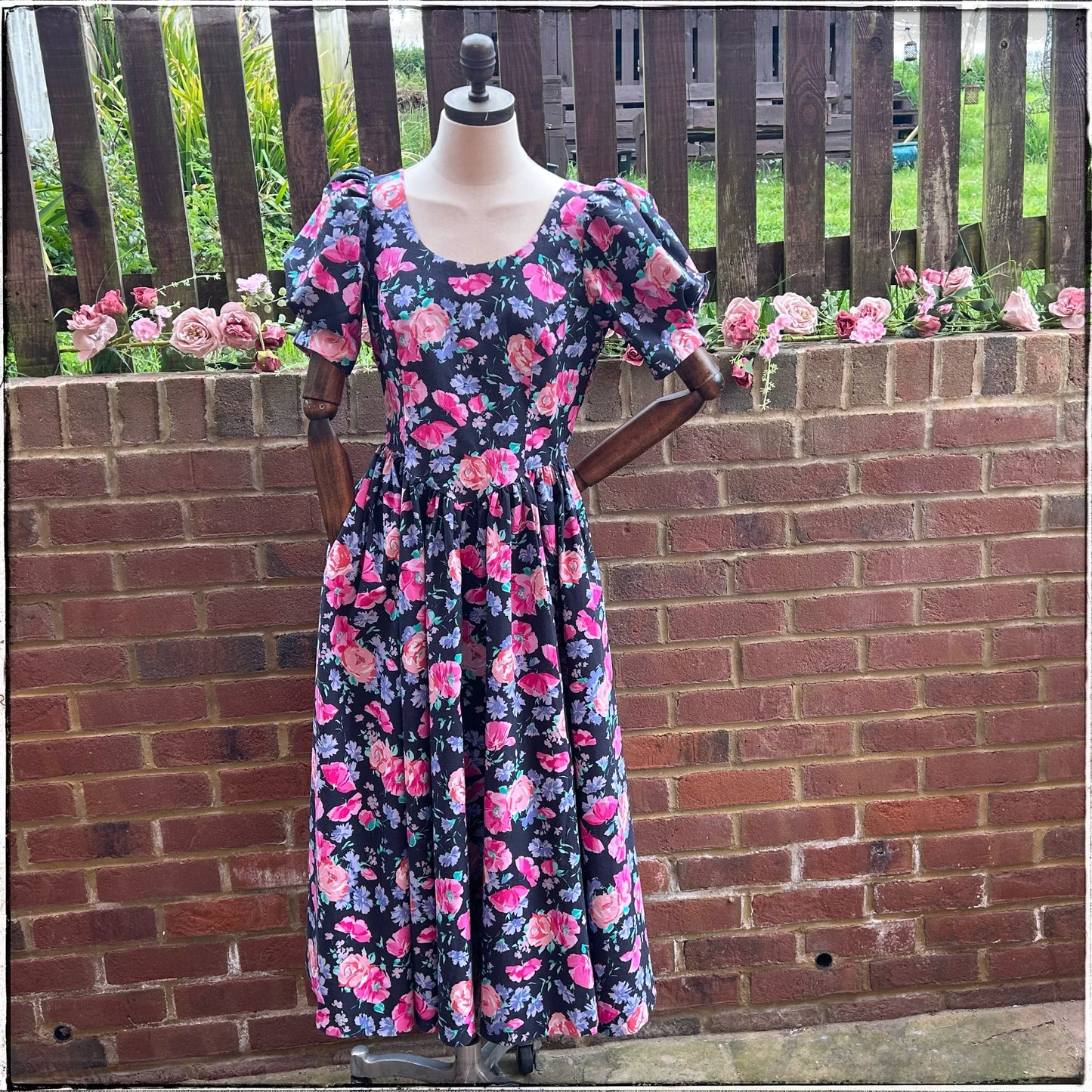 Laura Ashley Floral Open Back Maxi Dress