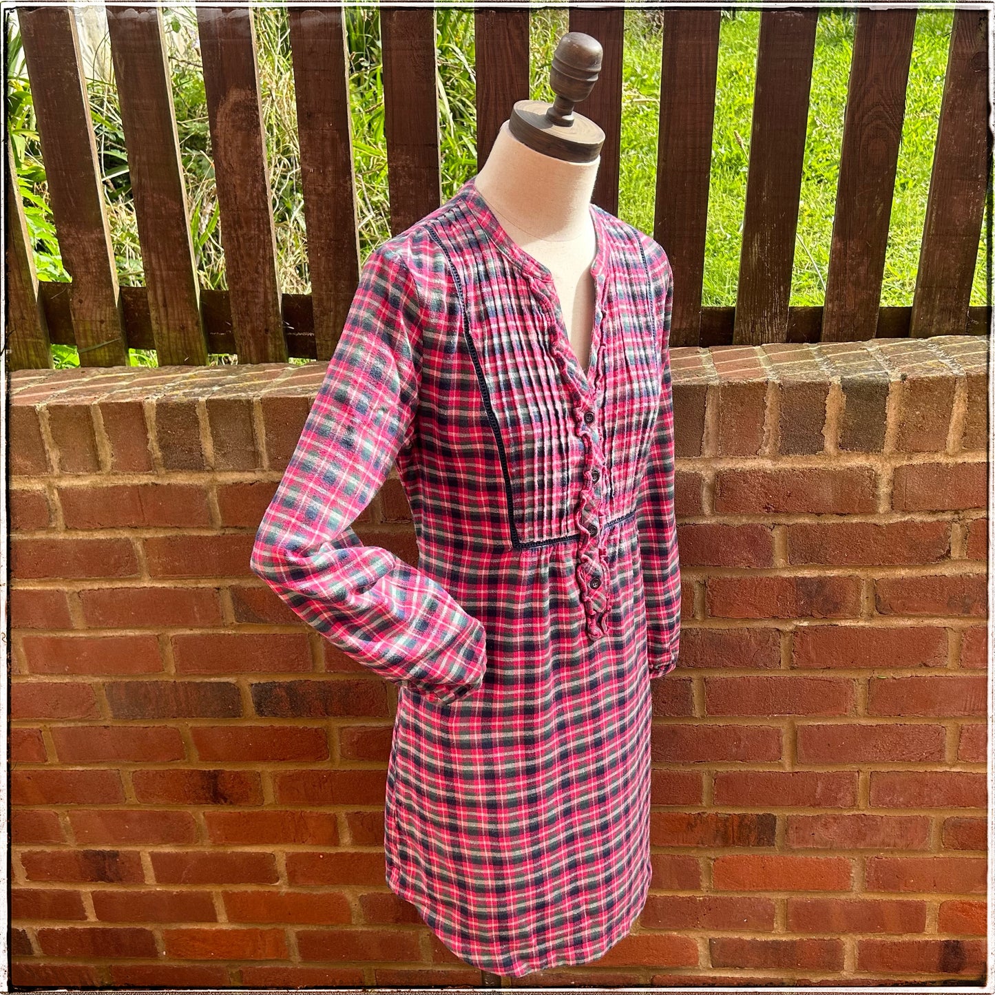 Laura Ashley Check Midi Dress