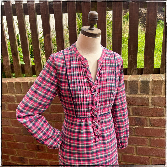 Laura Ashley Check Midi Dress