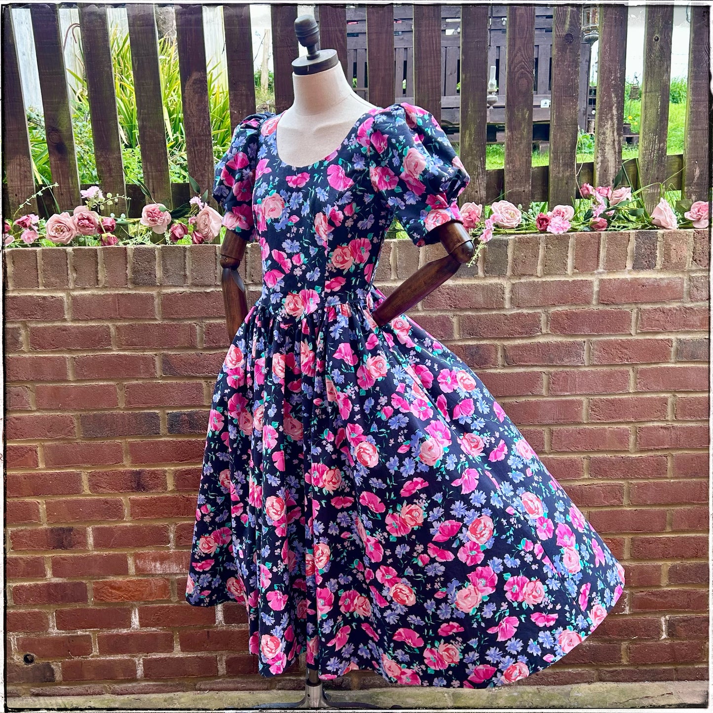 Laura Ashley Floral Open Back Maxi Dress