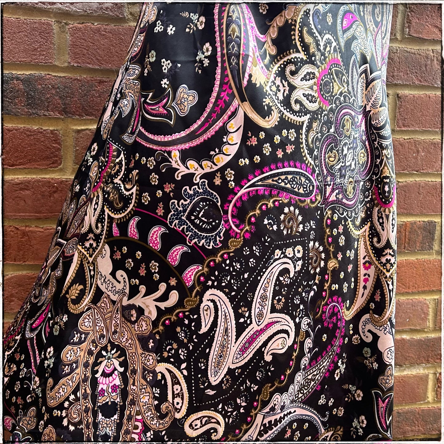 Monsoon Satin Paisley Maxi Skirt