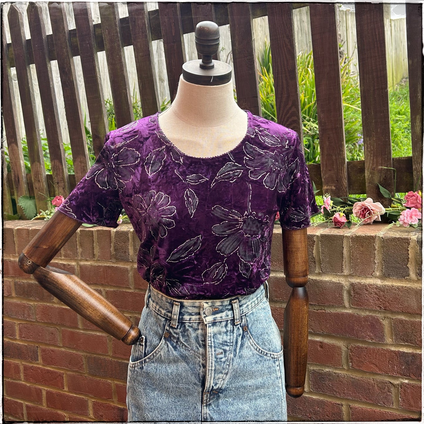 Purple Witchy Velveteen T-Shirt