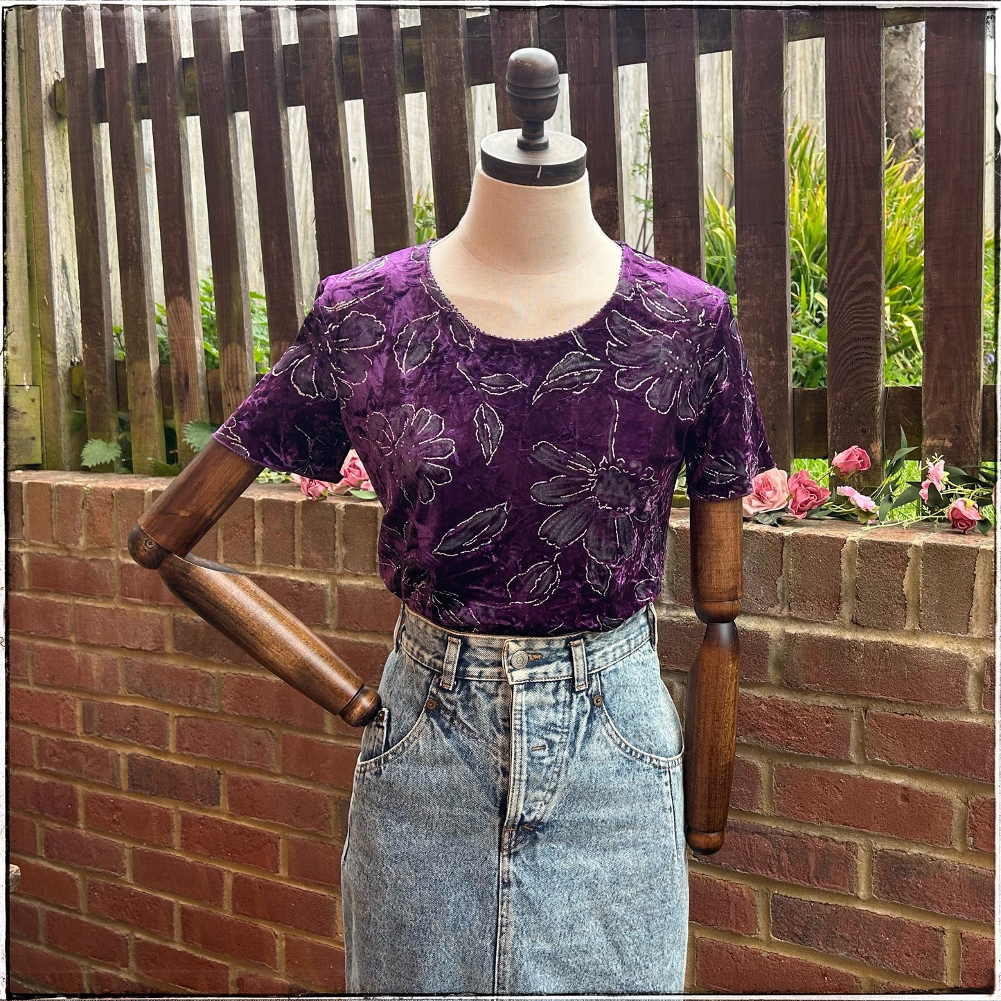 Purple Witchy Velveteen T-Shirt