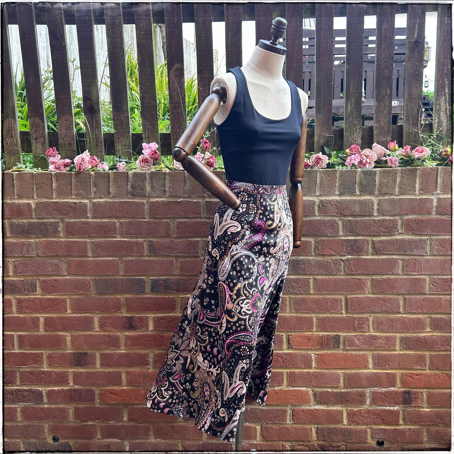 Monsoon Satin Paisley Maxi Skirt