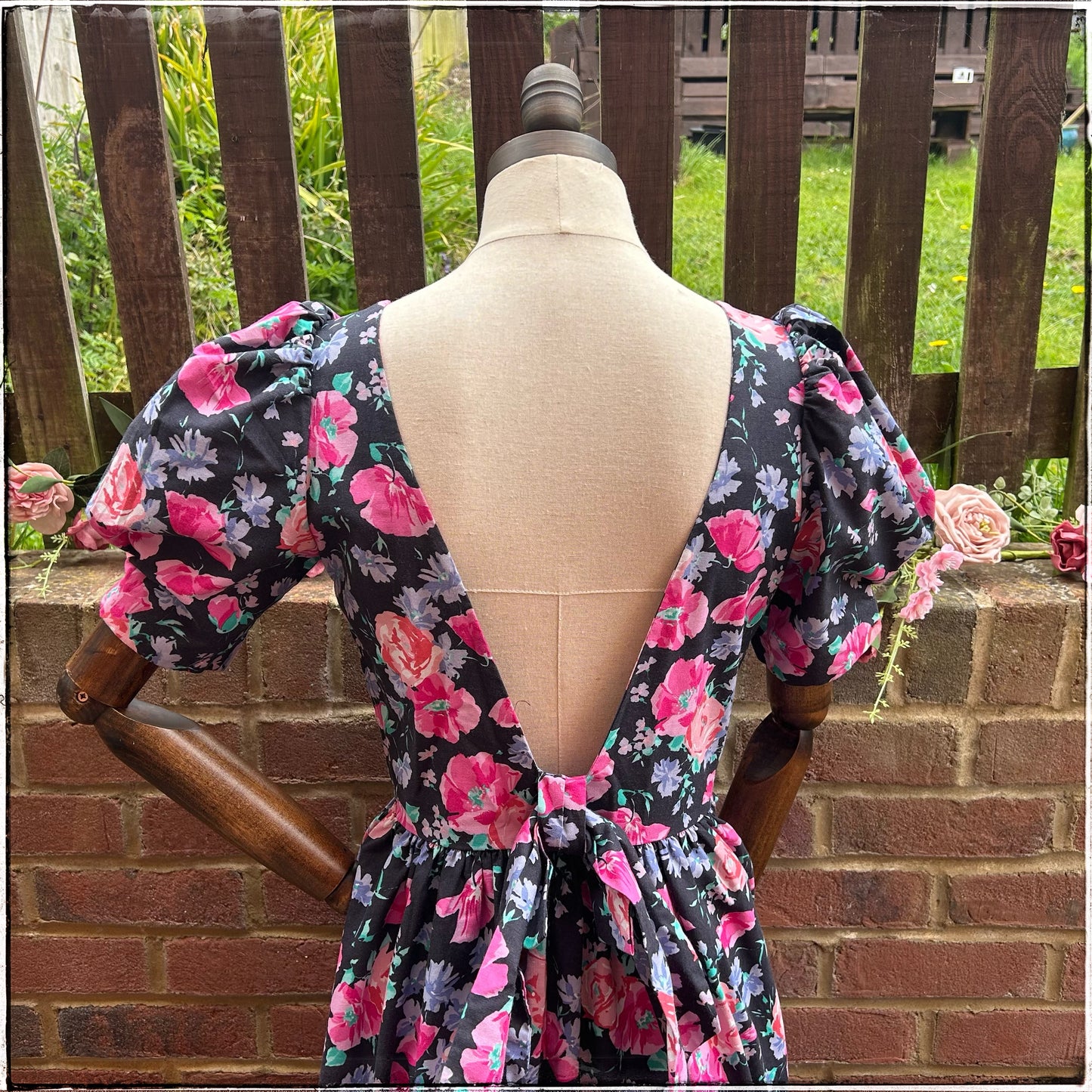 Laura Ashley Floral Open Back Maxi Dress