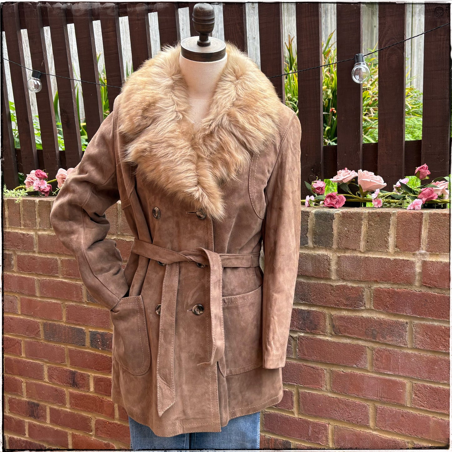 Vintage 70s Sheepskin Suede Jacket
